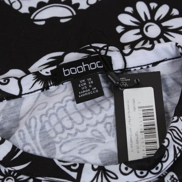 Halloween Sugar Skull T-Shirt Dress - Size 6 - NWT - Picture 3 of 7